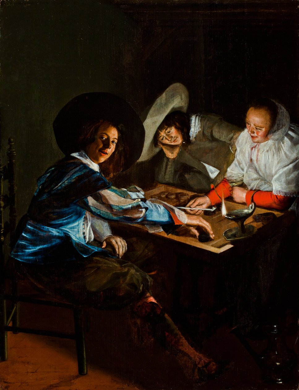 Ein Spiel von Tric-Trac, ca. 1630 von Judith Leyster