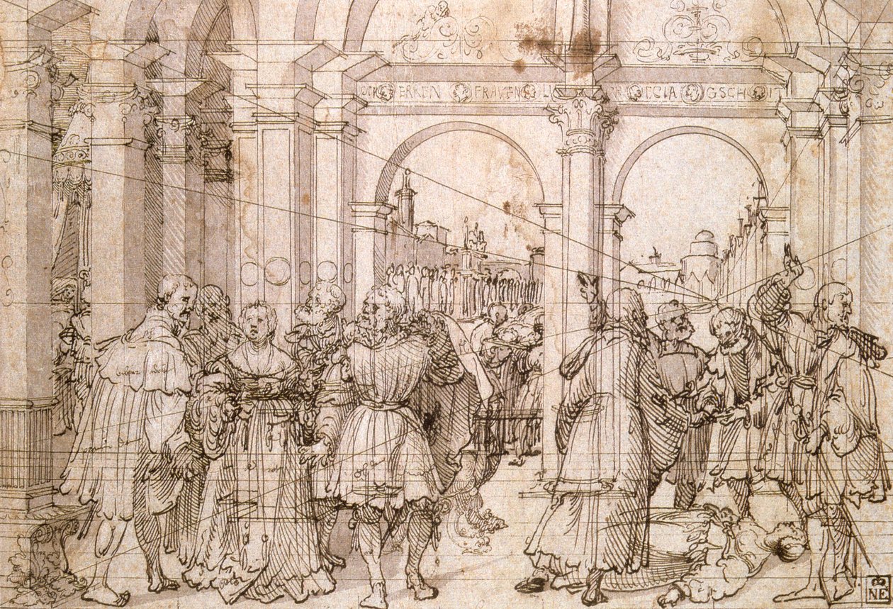 Der Selbstmord der Lucretia, frühes 16. Jahrhundert von Jörg Breu the Elder