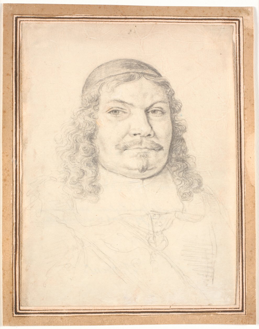 Porträt des holsteinisch-gottorfschen Kanzlers Johan Adolph Kielman von Kielmanseck (1612-1676). Brustbild en face nach rechts von Jürgen Ovens