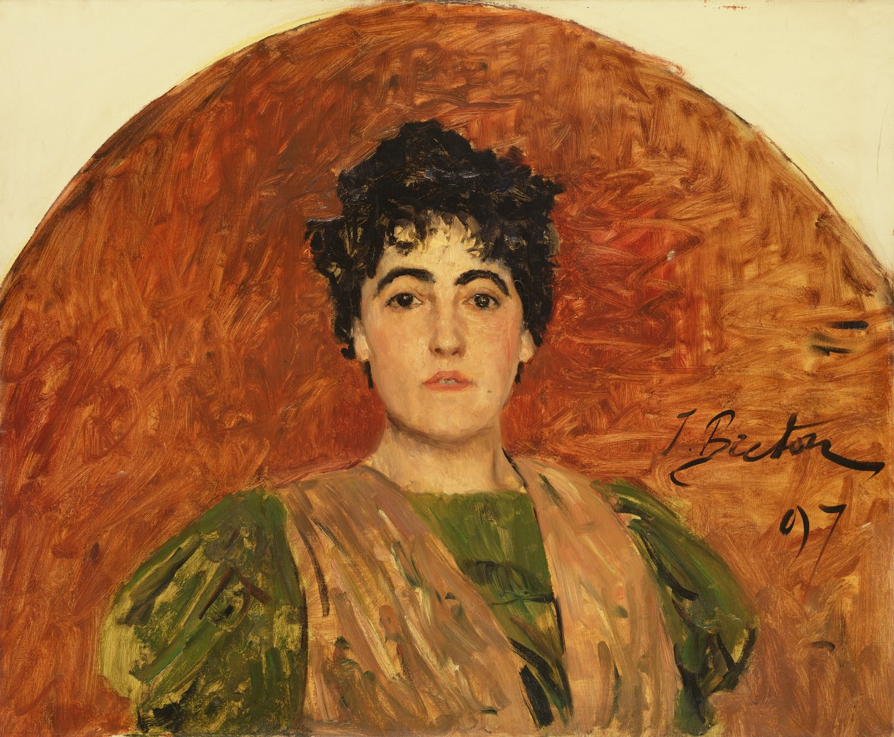 Porträt von Madame Dorchain, 1897 von Jules Breton