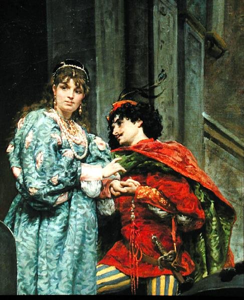 Abend in Venedig, 1875 (Detail) von Jules Arsene Garnier