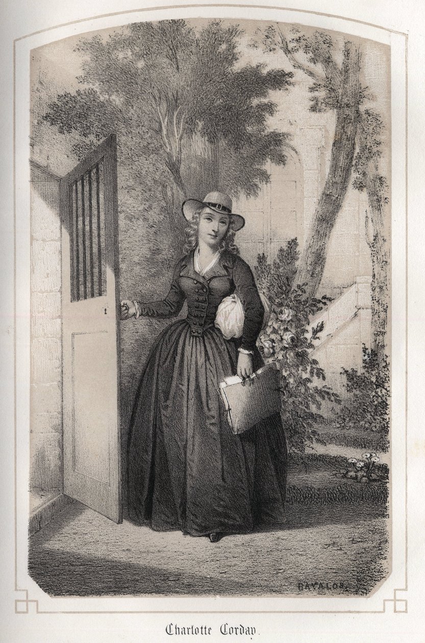 Porträt von Charlotte Corday. aus 