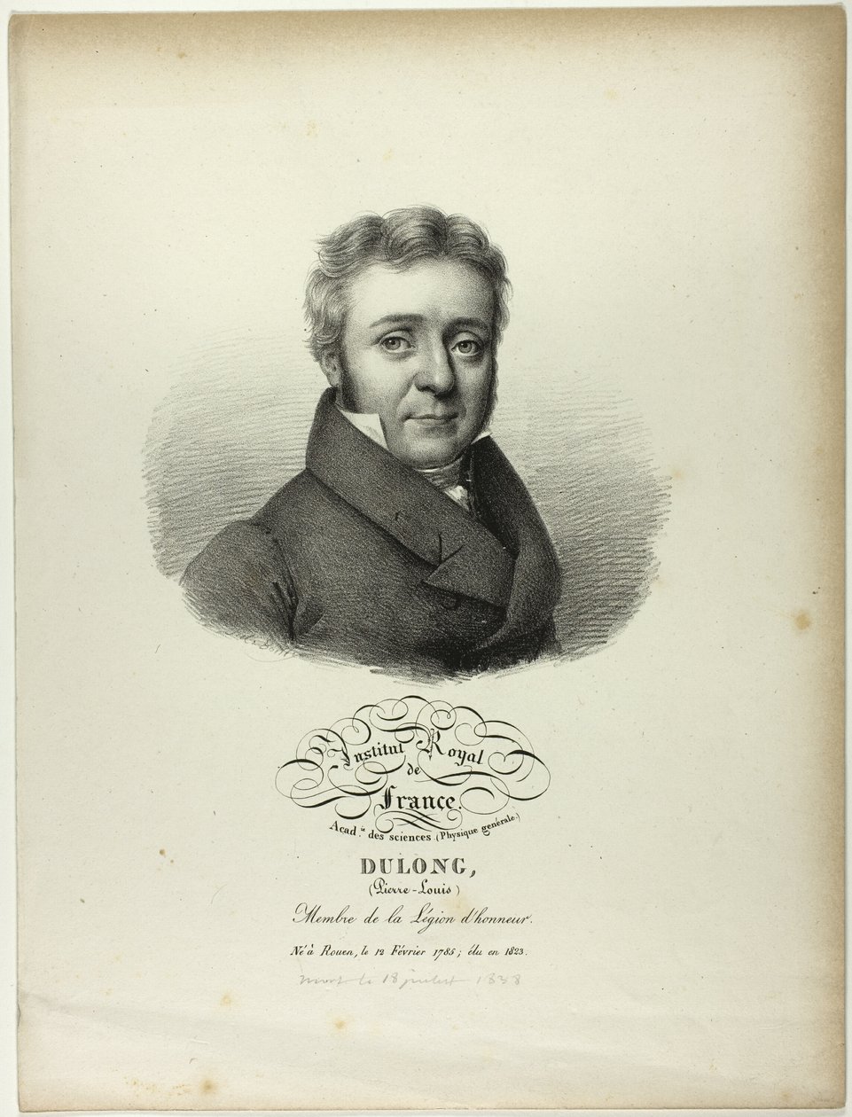 Porträt von Pierre-Louis Dulong von Jules Boilly