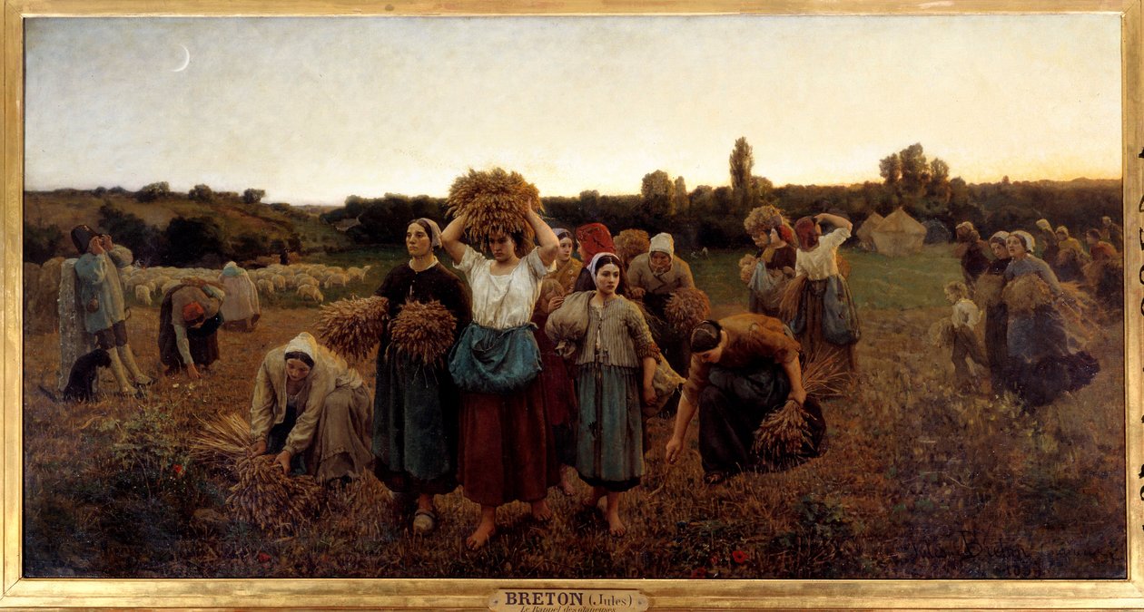 Le rappel des glaneuses Gemälde von Jules Breton (1827-1906) 1859 Paris, Musée d
