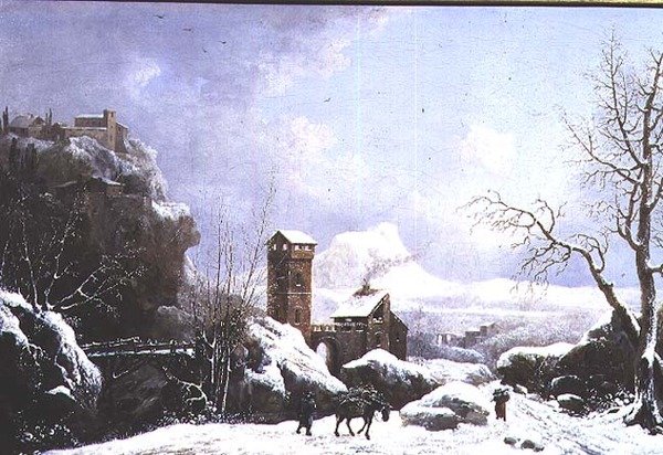Winterlandschaft von Jules Cesar Denis van Loo