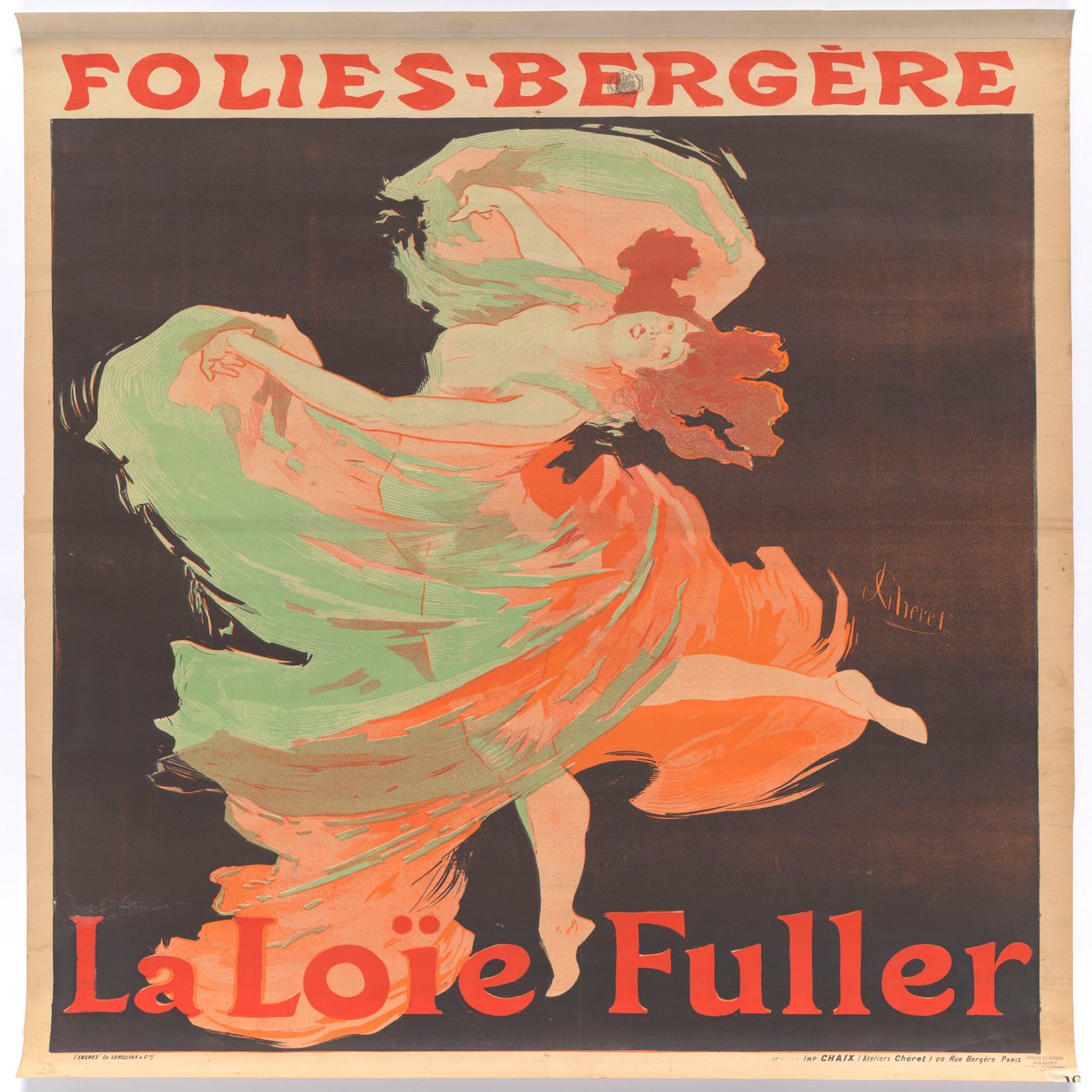 Loïe Fuller im Folies-Bergère von Jules Cheret