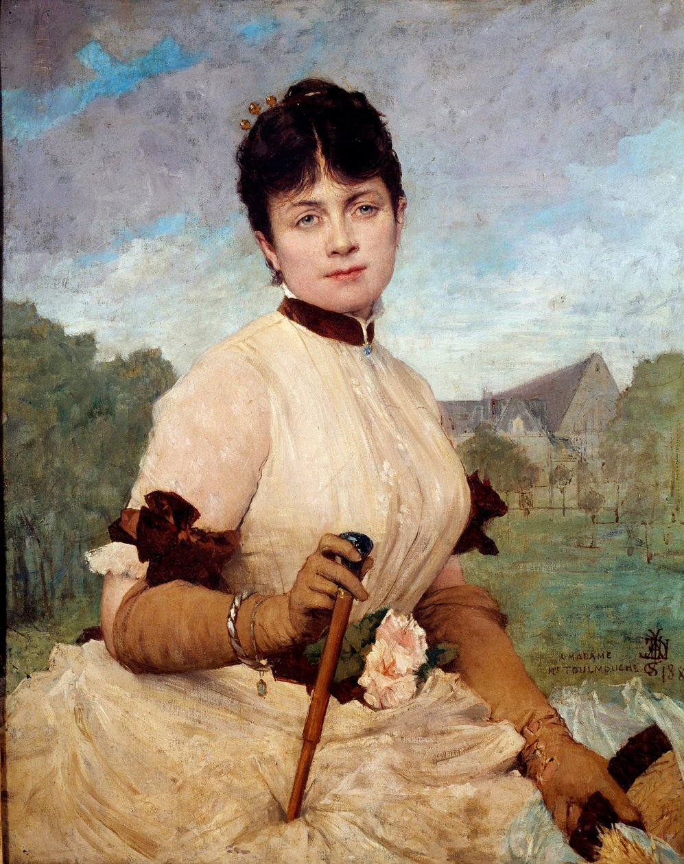 Porträt von Madame Toulmouche von Jules Elie Delaunay