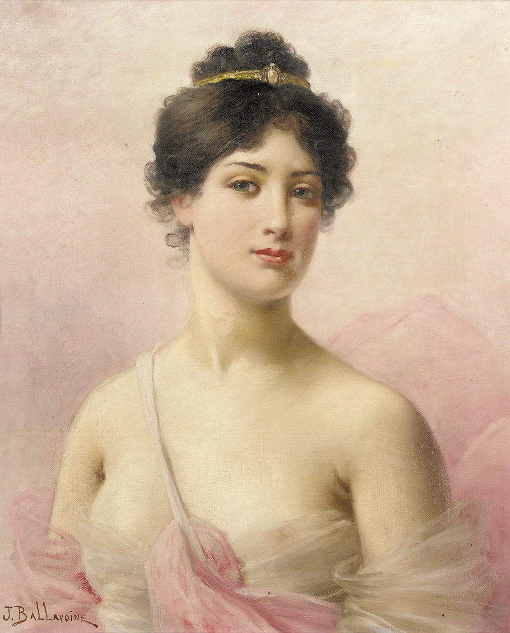 Eine junge Schönheit von Jules Frederic Ballavoine