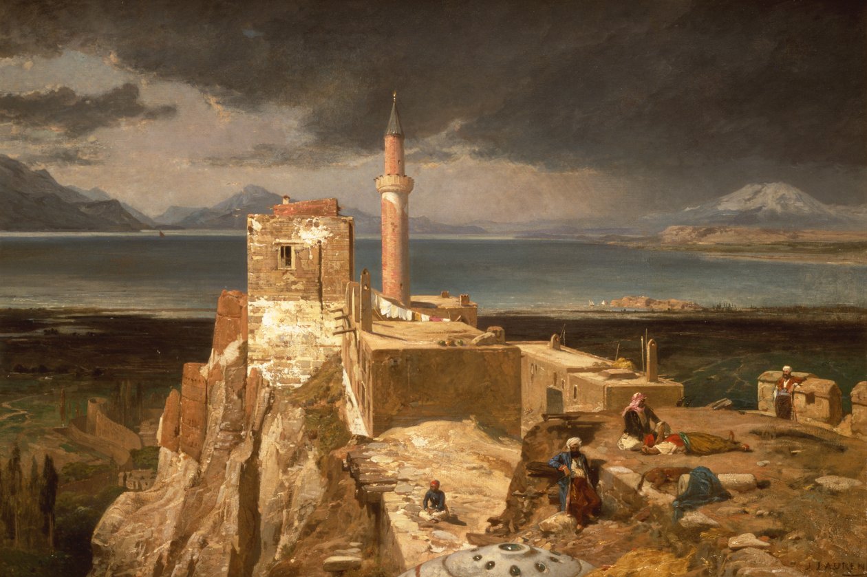 See und Festung von Van, Armenien von Jules Joseph Augustin Laurens