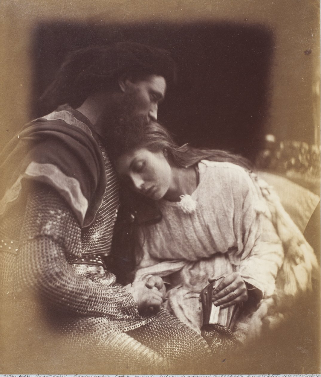 Der Abschied von Sir Lancelot und Königin Guinevere von Julia Margaret Cameron