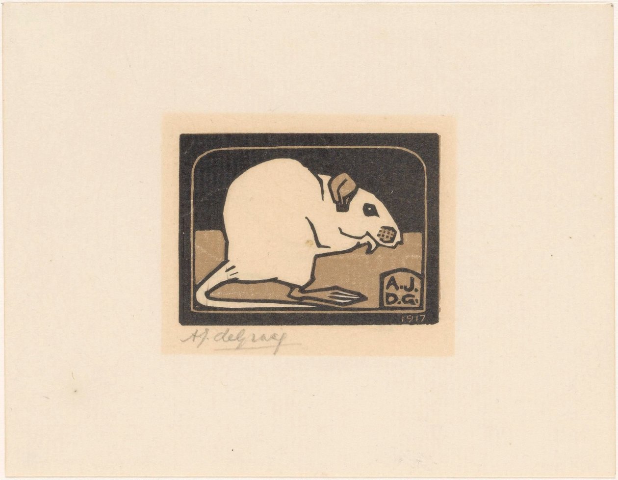 Sitzende Maus von Julie de Graag (signed by artist)