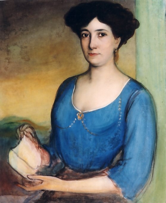La señora de Casanueva Boceto para el retrato von Julio Romero de Torres