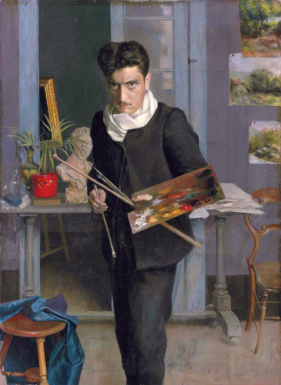 Junges Selbstporträt von Julio Romero de Torres