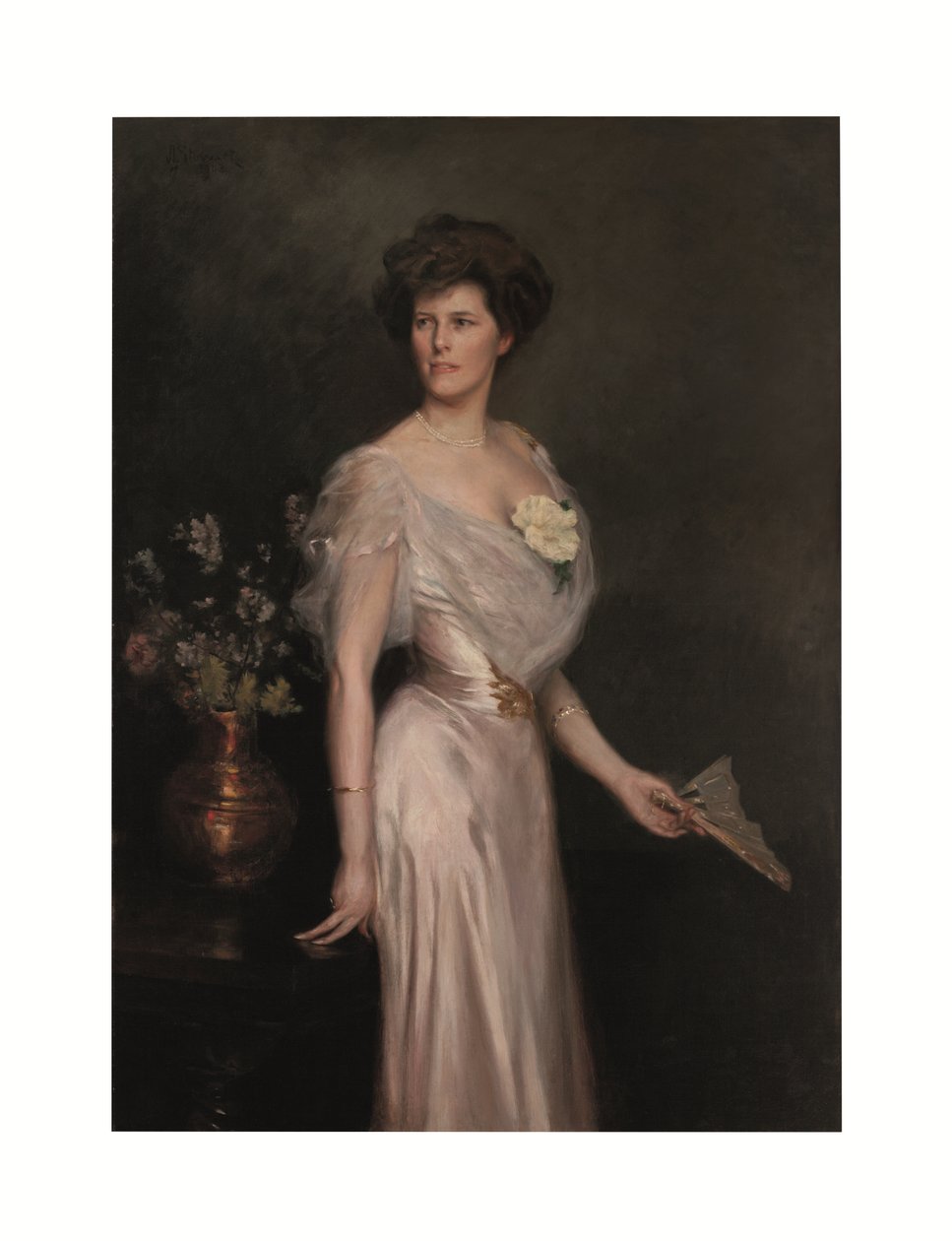 Frau mit Fächer: Porträt von Mrs. Antonio Yznaga Stewart von Julius Leblanc Stewart