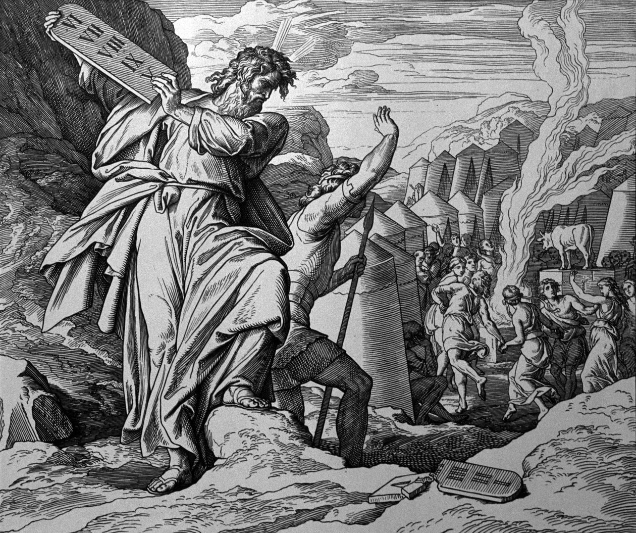 Anbetung des goldenen Kalbes von Julius Schnorr von Carolsfeld