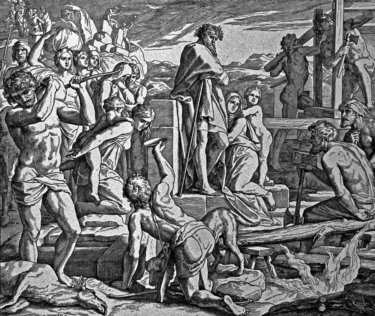 Kain baute die Stadt Enoch von Julius Schnorr von Carolsfeld