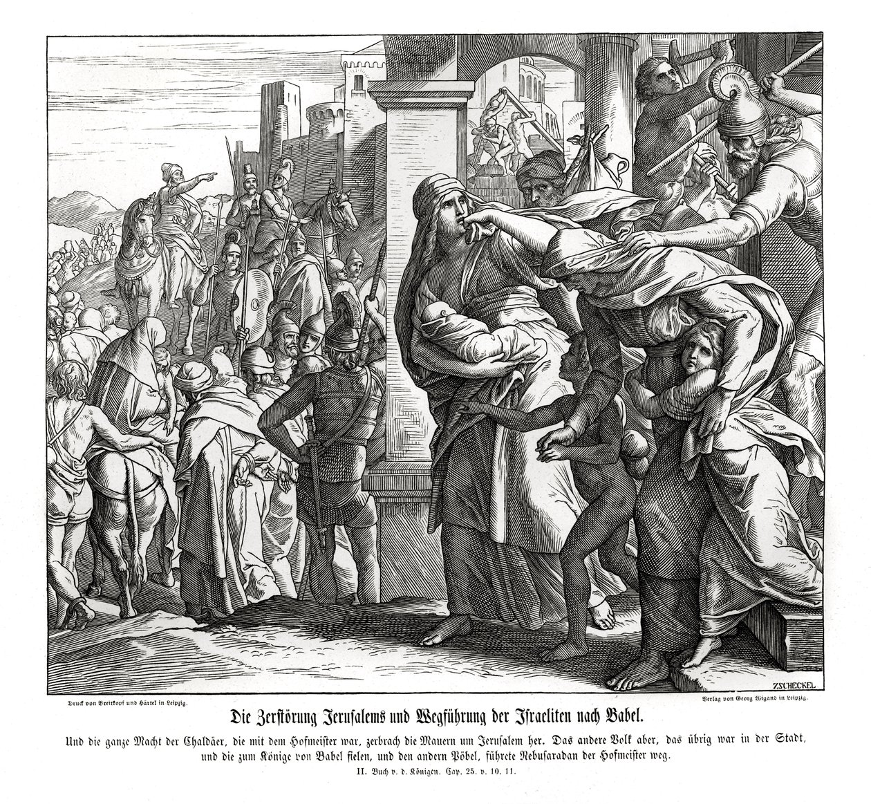 Fall Jerusalems, 2. Könige von Julius Schnorr von Carolsfeld