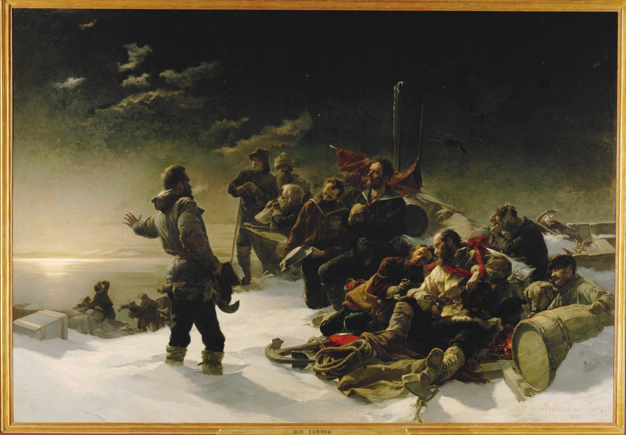 Zwei österreichische Offiziere, Julius von Payer und Karl Weyprecht von Julius Von Payer