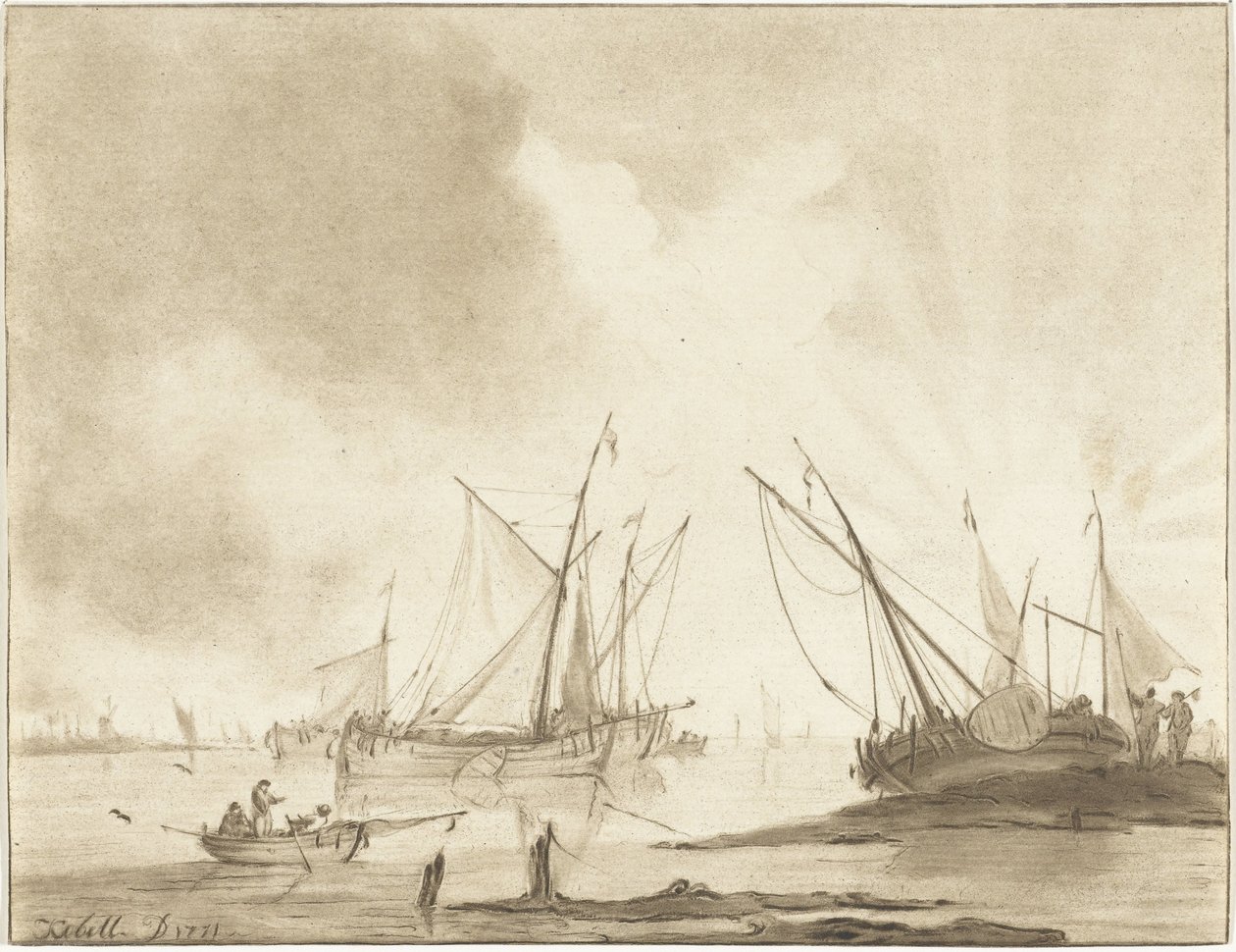 Flusslandschaft von Jurriaan Cootwijck