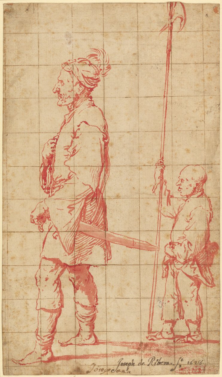 Ein Potentat begleitet von seinem Hellebardenträger von Jusepe de Ribera