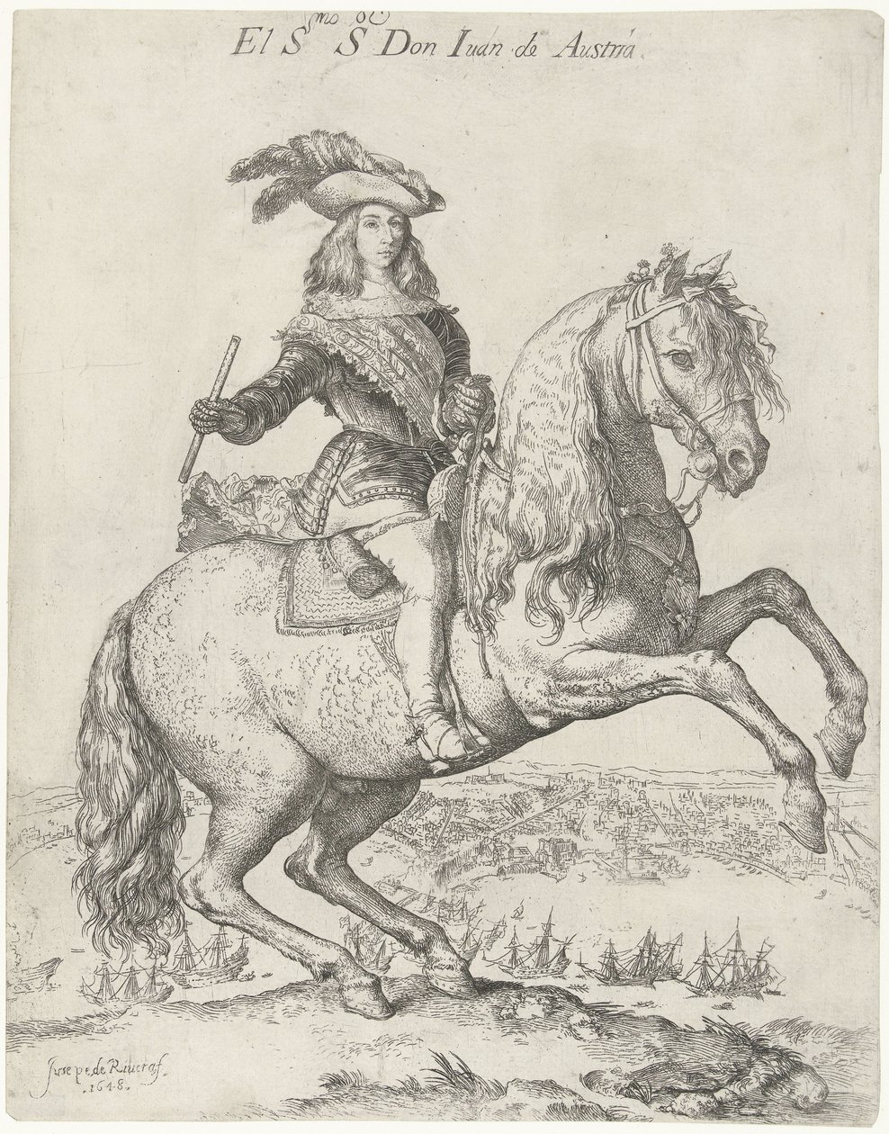 Reiterporträt von Don Juan von Österreich von Jusepe de Ribera