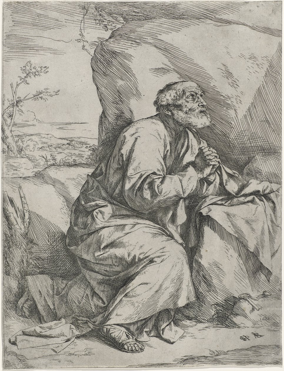 Der reuige Heilige Petrus, ca. 1621 von Jusepe de Ribera