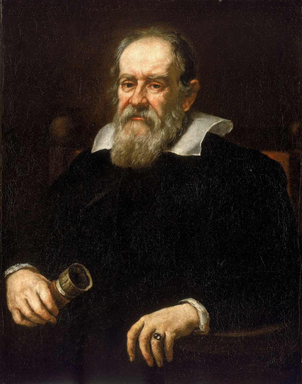 Porträt von Galileo Galilei, italienischer Astronom (1564-1642) von Justus (school of) Sustermans
