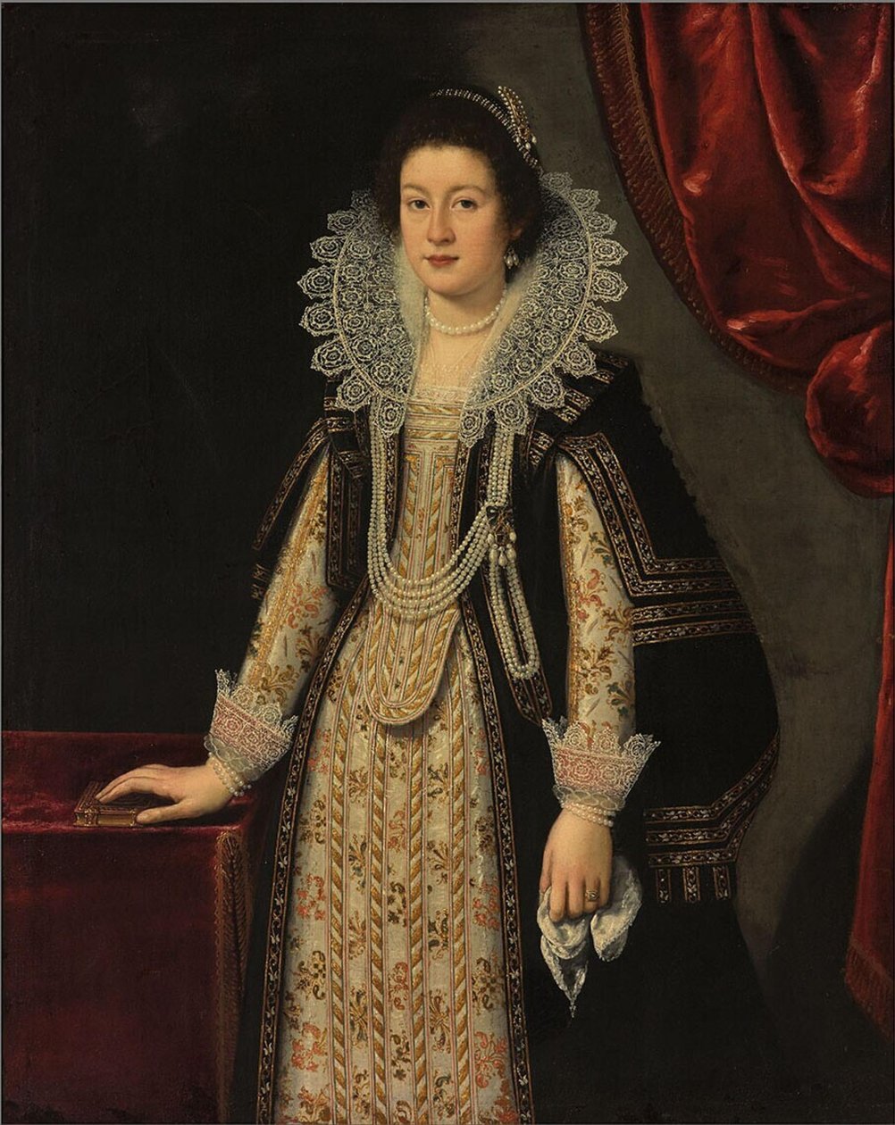 Porträt einer Frau, möglicherweise Maria Magdalena von Österreich, Ehefrau von Cosimo II de