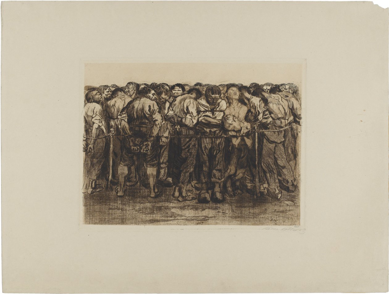 Bauernkrieg, Blatt 7: Die Gefangenen von Käthe Kollwitz