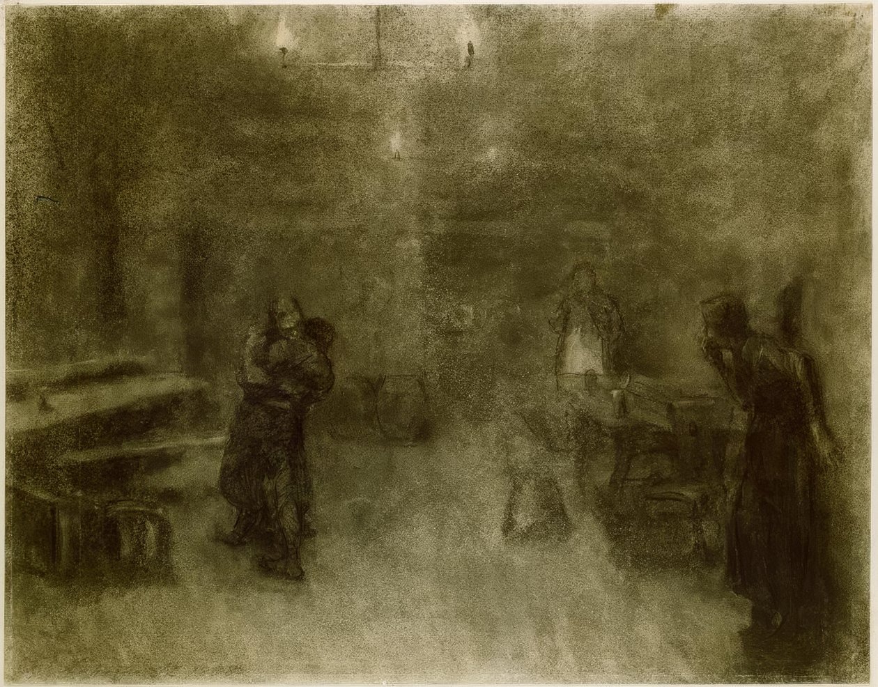 Käthe Kollwitz, Szene aus Germinal von Käthe Kollwitz