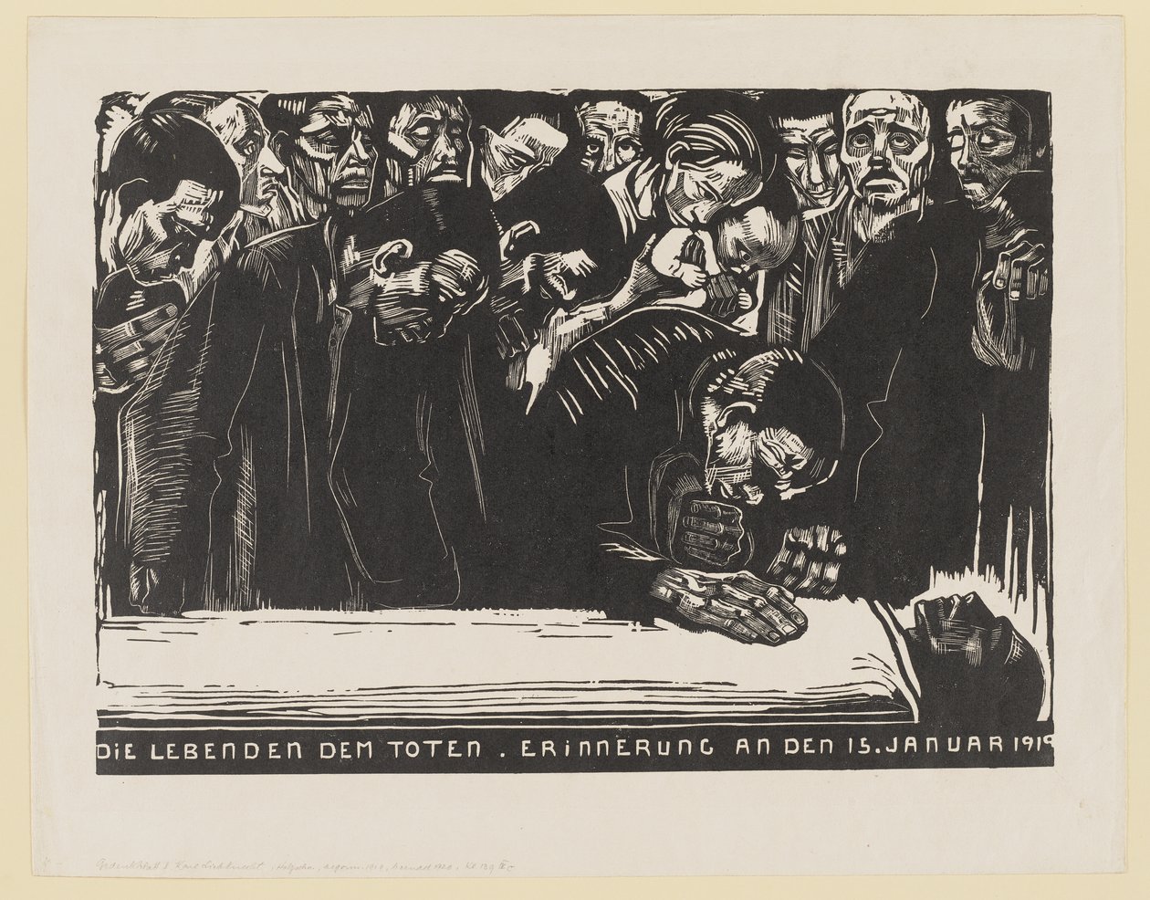 Gedenkdruck für Karl Liebknecht von Käthe Kollwitz