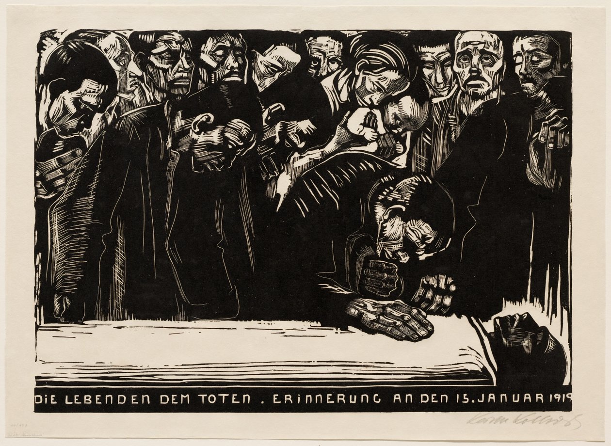 Gedenkblatt für Karl Liebknecht von Käthe Kollwitz