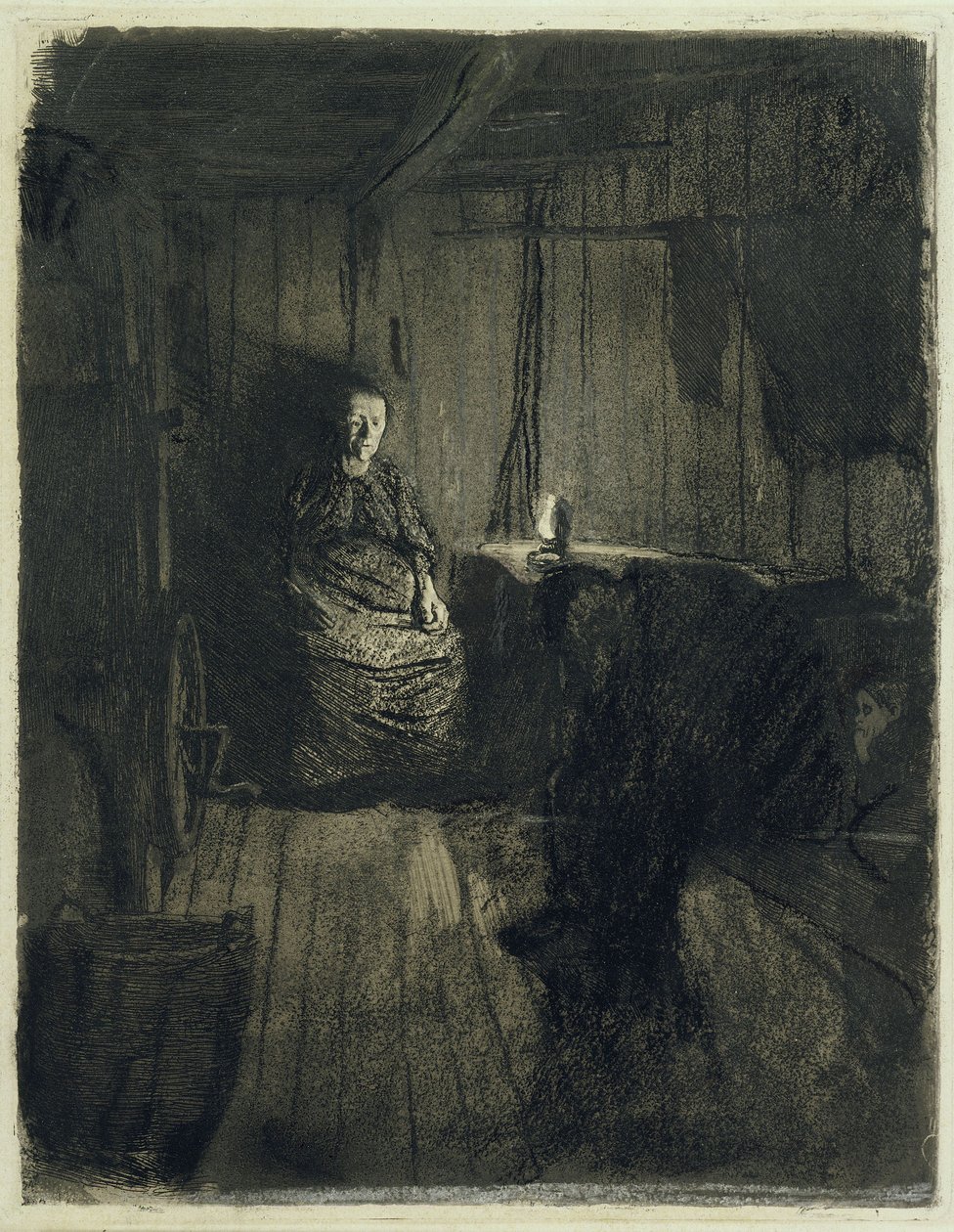 Not (Verworfene Fassung zu "Ein Weberaufstand", 1. Zustand) von Käthe Kollwitz