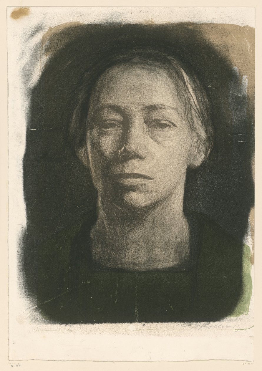 Selbstbildnis en face (2. Zustand) von Käthe Kollwitz
