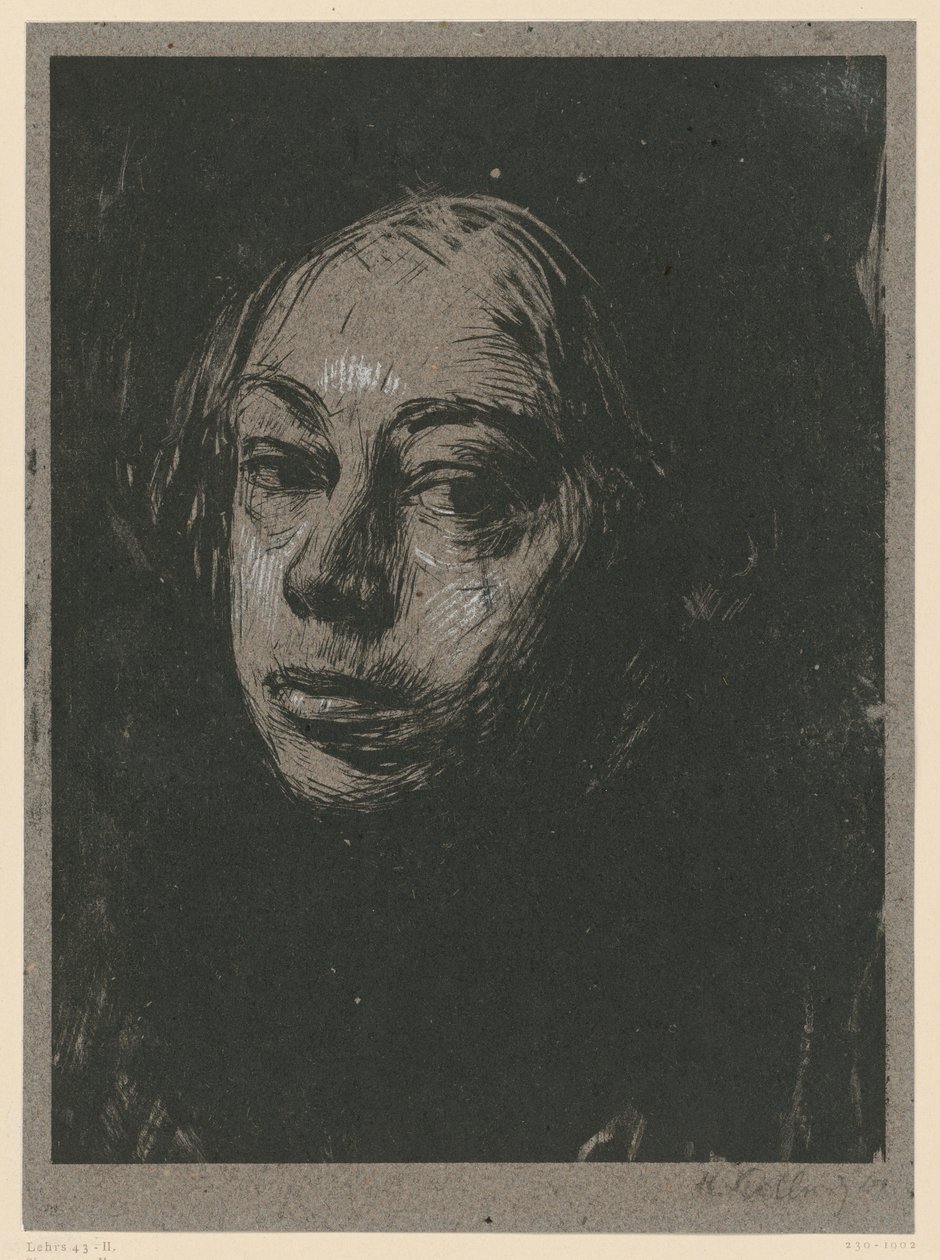 Selbstbildnis nach links (2. Zustand) von Käthe Kollwitz
