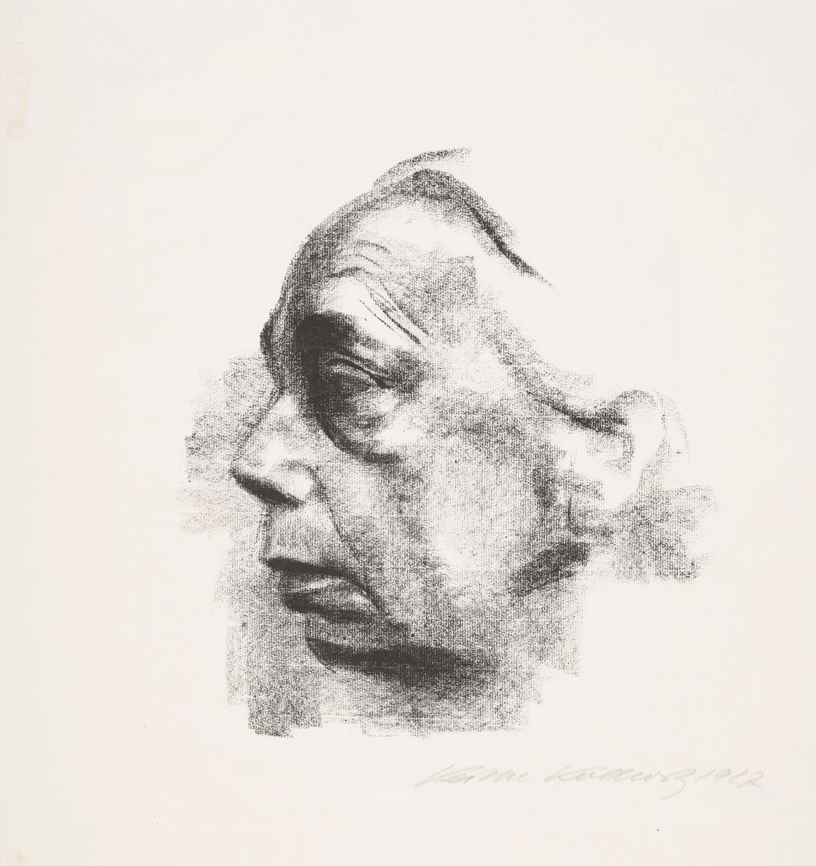 Selbstbildnis im Profil von Käthe Kollwitz
