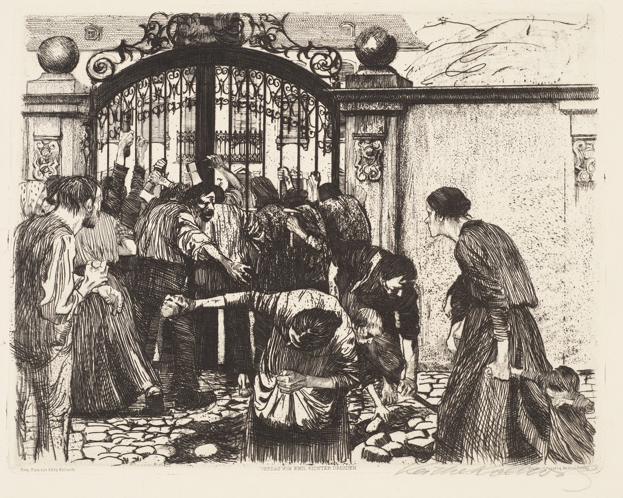 Sturm (Angriff) von Käthe Kollwitz