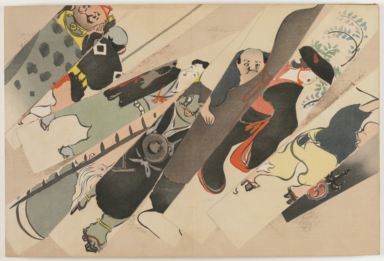 Blumen von hundert Welten (Momoyogusa): Otsu-e von Kamisaka Sekka