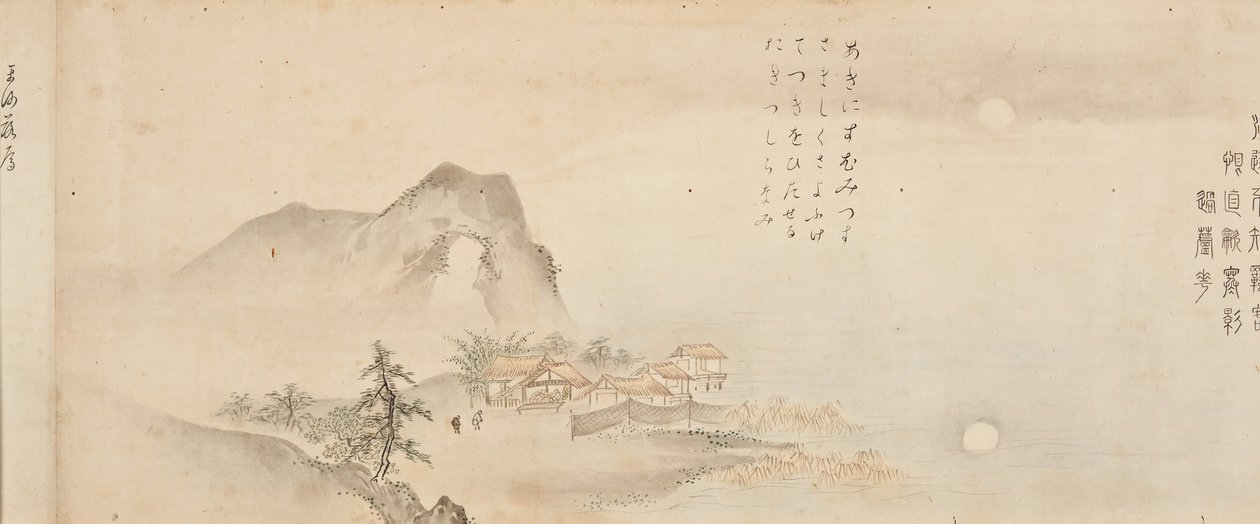 Acht Ansichten der Xiao- und Xiang-Flüsse, 1675 von Kano Toun