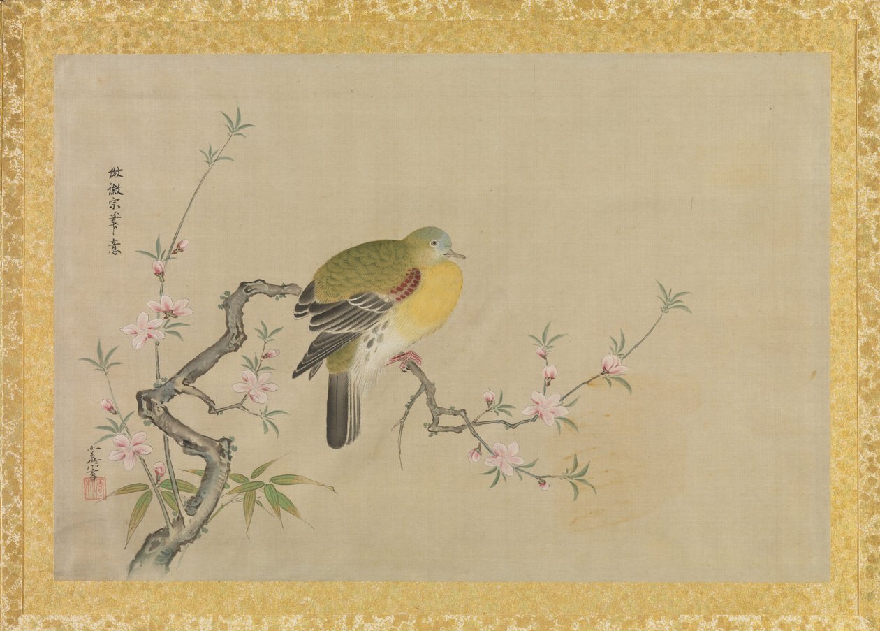 Album mit Kopien chinesischer Gemälde, Albumblatt von Kano Tsunenobu