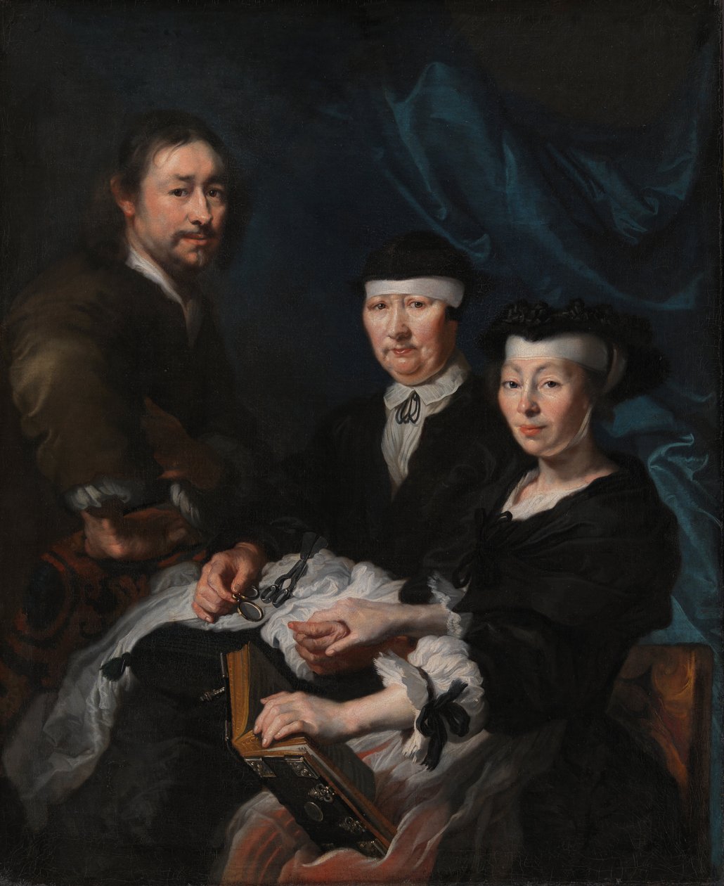 Der Künstler mit seiner Familie von Karel van Mander III
