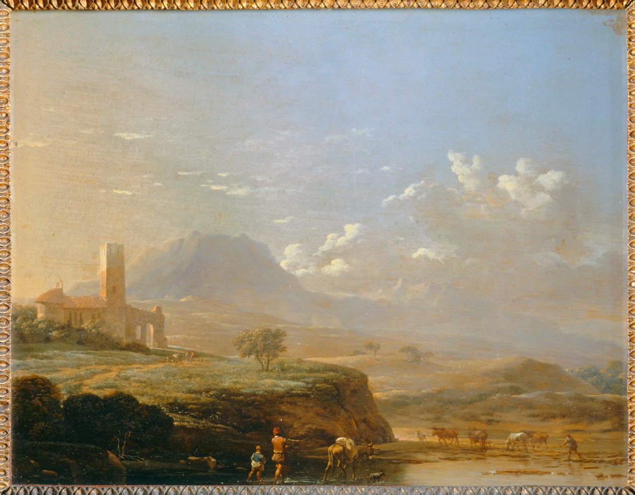 Eine Furt in Italien von Karel Dujardin