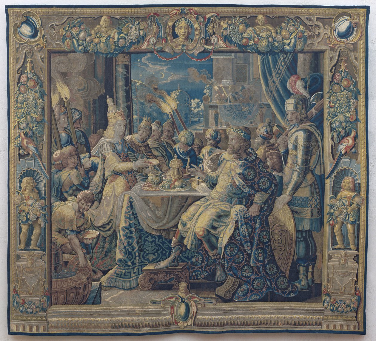 Cleopatra unterhält Anthony, ca. 1640 von Karel van II (workshop of) Mander