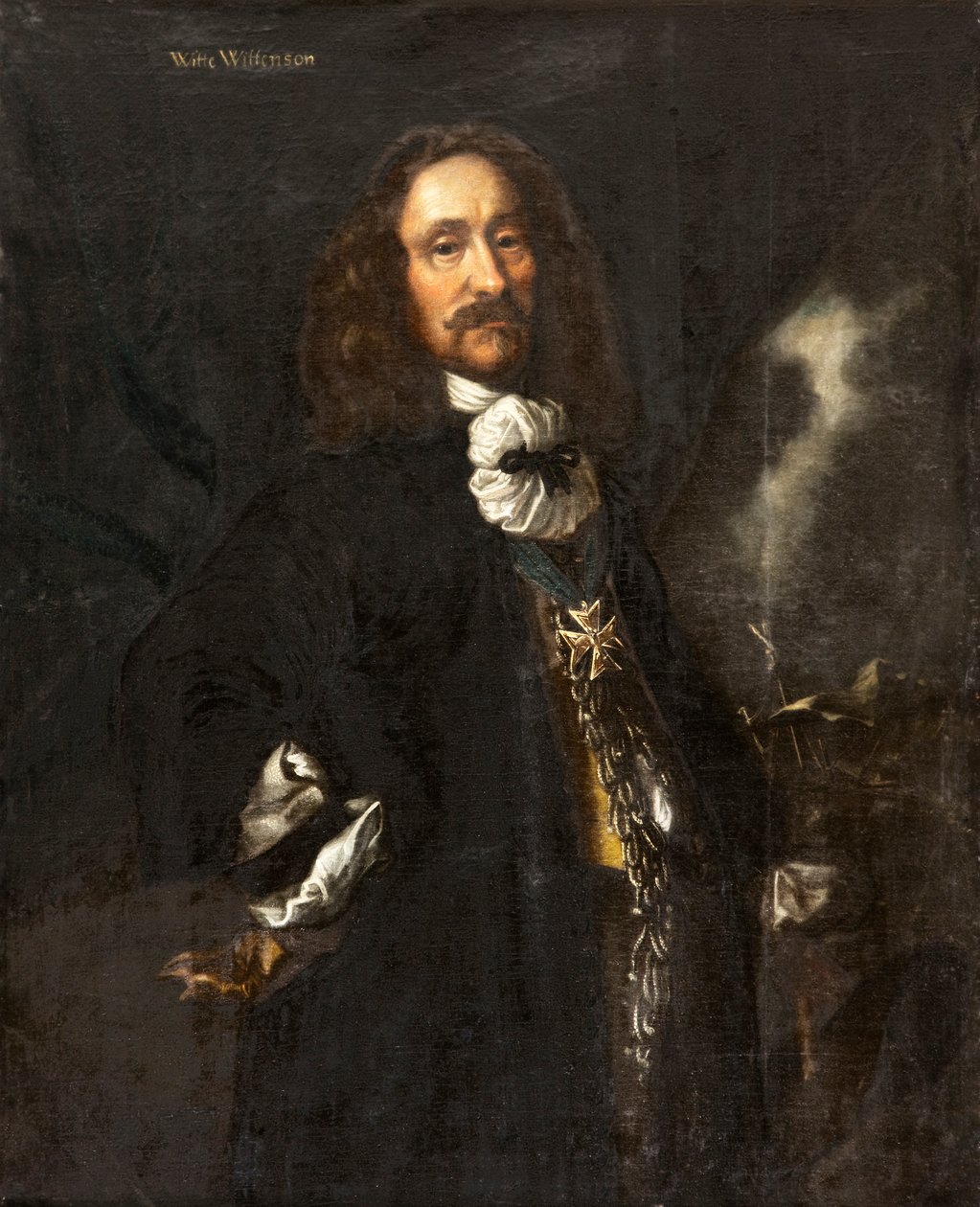 Porträt von Admiral Witte Corneliszoon de With 1599-1658, ca. 1657-1658 von Karel van Mander III