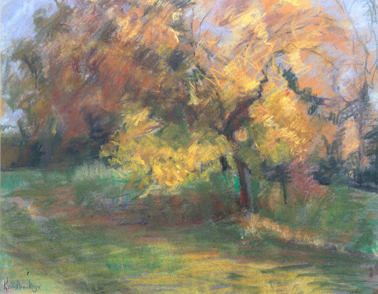 Herbst in May Banks, Sussex, 2000 von Karen Armitage