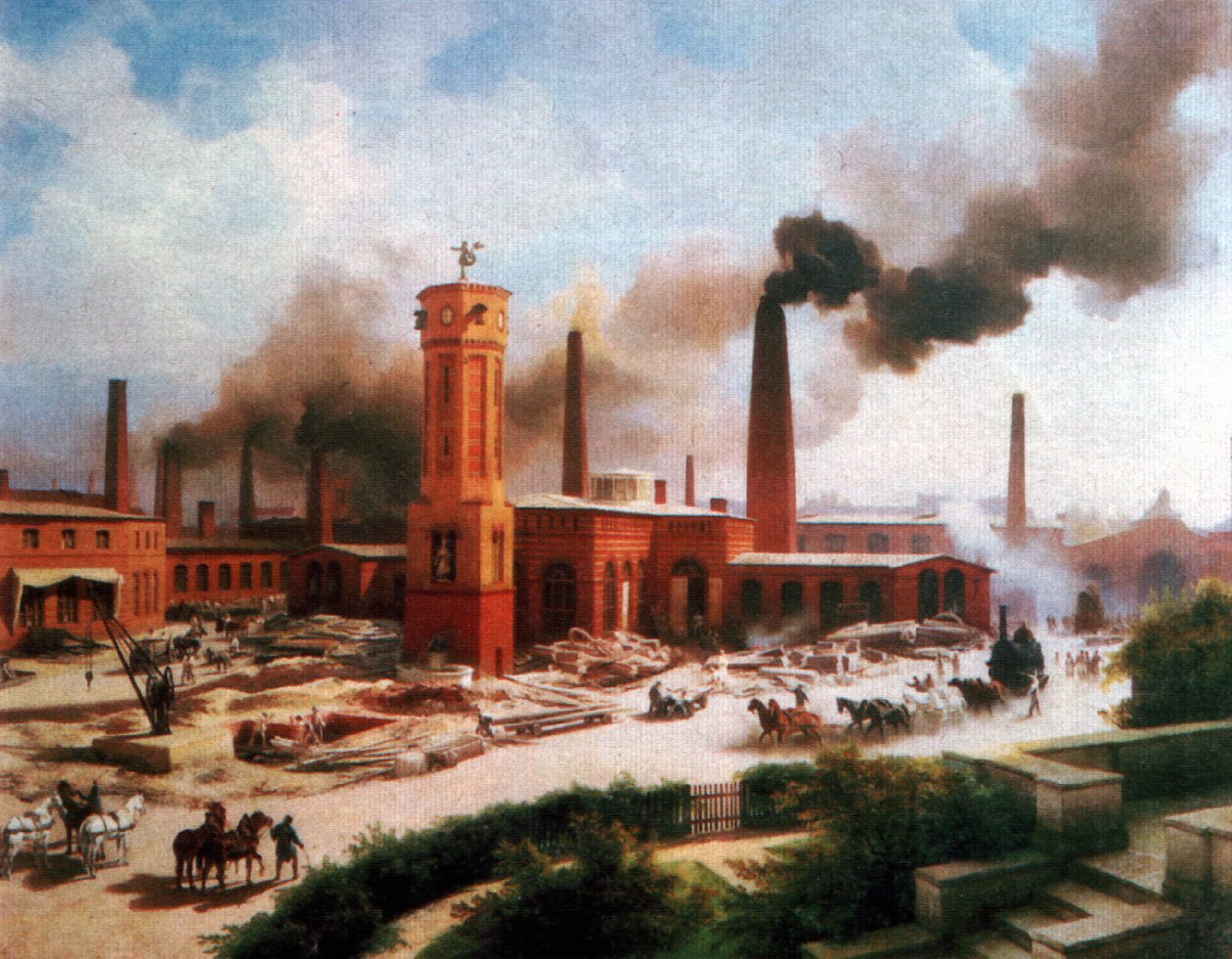 Borsigs Maschinenbau-Anstalt in Berlin von Karl Eduard Biermann