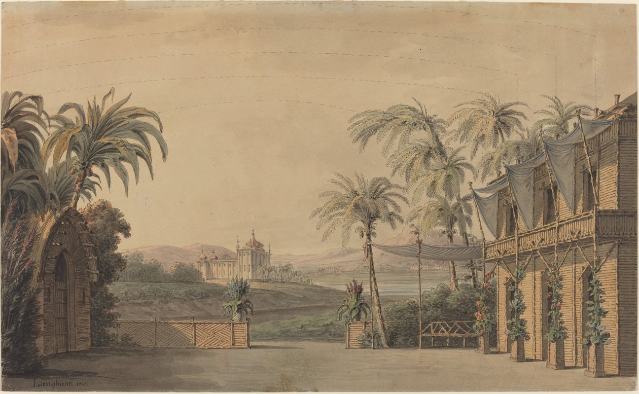 Türkisches Bühnenbild von Karl Ferdinand Langhans