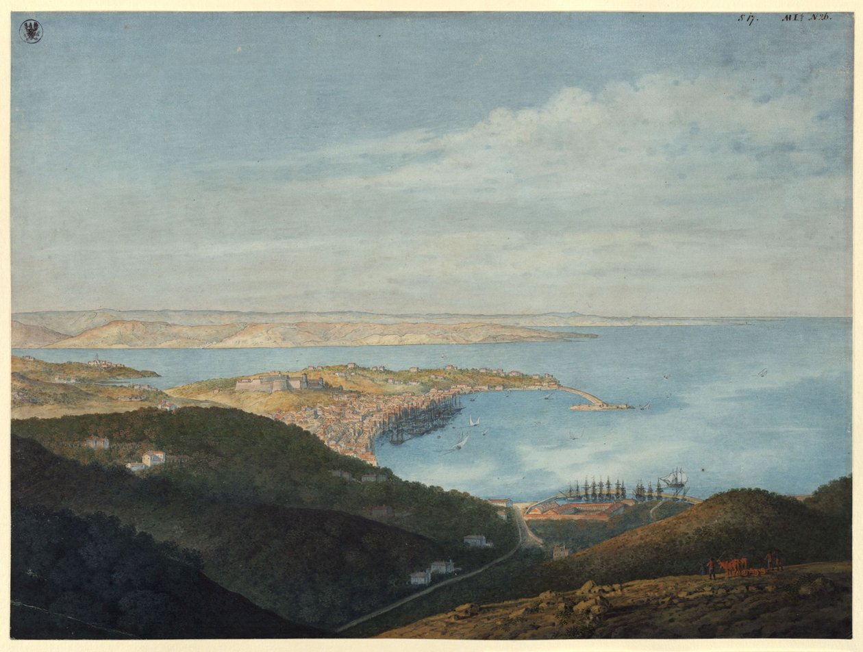 Ansicht von Triest von Karl Friedrich Schinkel