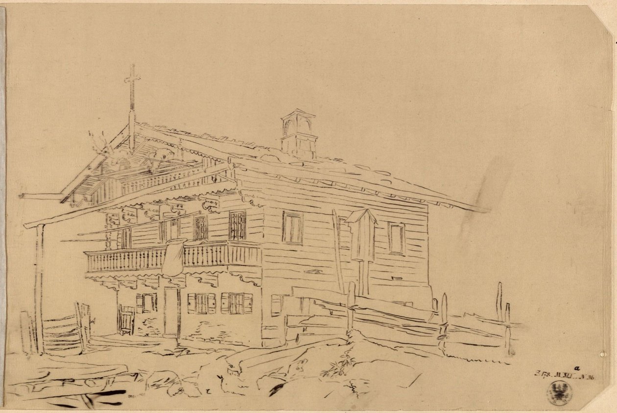 Entwurf für ein Schweizerhaus von Karl Friedrich Schinkel