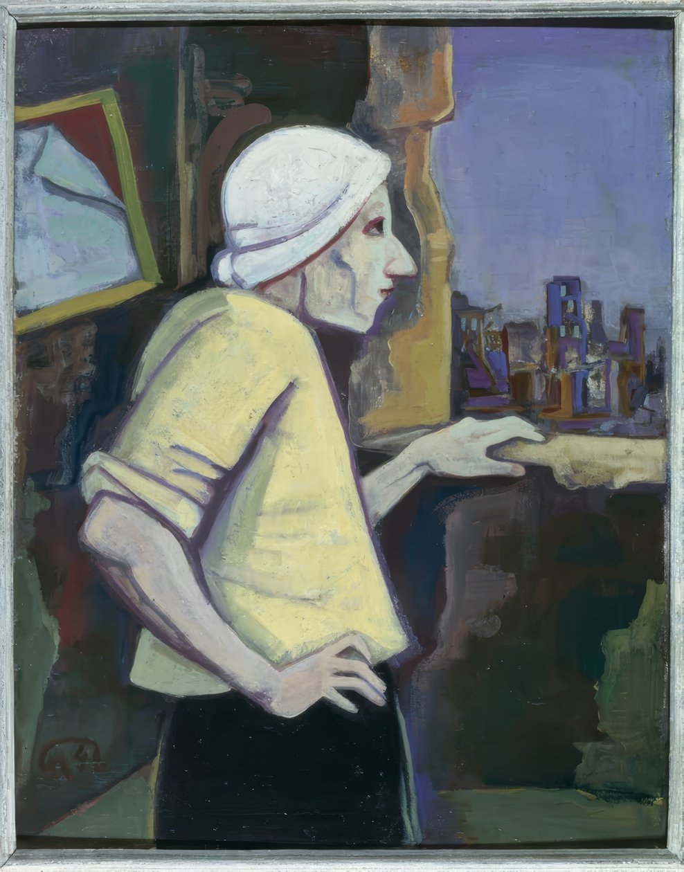 Frau am Fenster von Karl Hofer